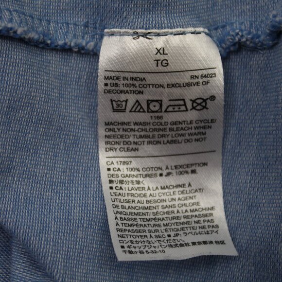 Banana Republic Polo Shirt Mens XL Blue Slim Fit Cotton Short Sleeve Pullover - Picture 8 of 12